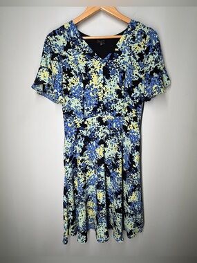 Talbots Autumn Wedding Guest Dress Fall Floral Cocktail Special Occasion